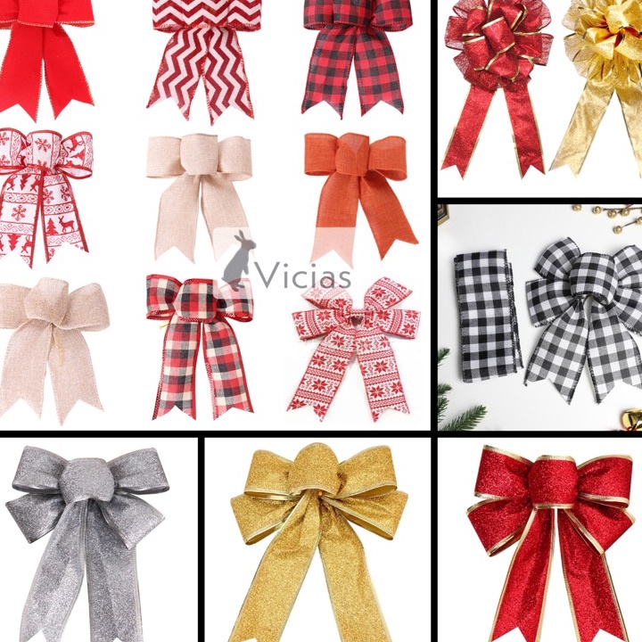 

Sentuhan Pribadi untuk Setiap Perayaan Pita Kawat Motif Jaring 5cm 6cm 2 inch Dekorasi Natal Murah Merah Gold