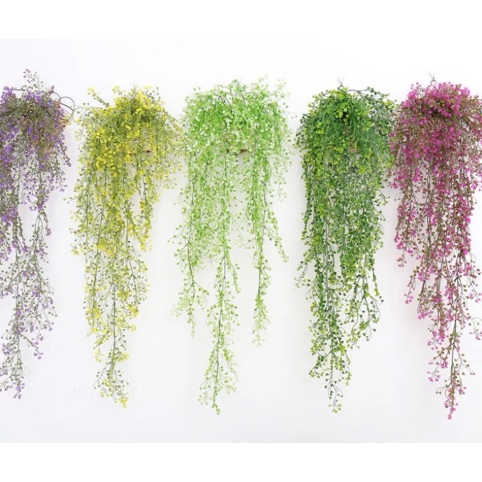 ORIGINAL Daun Anggrek Juntai Plastik  Daun Juntai Lonceng  Daun Rambat  Daun Gantung  Daun Artifical