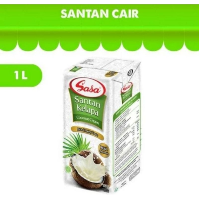 

SASA SANTAN 1 LITER KELAPA CAIR SANTEN COCONUT CREAM