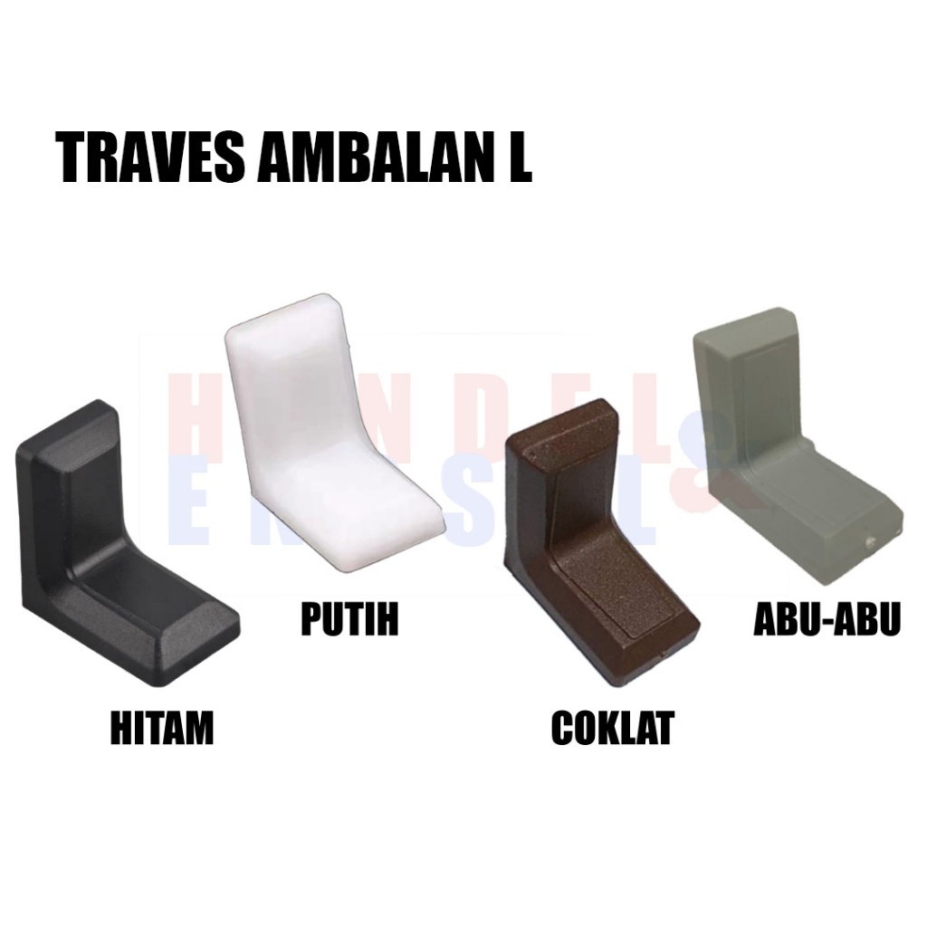 Trapes siku L traves Penyangga besi plastik Ambalan Siku L