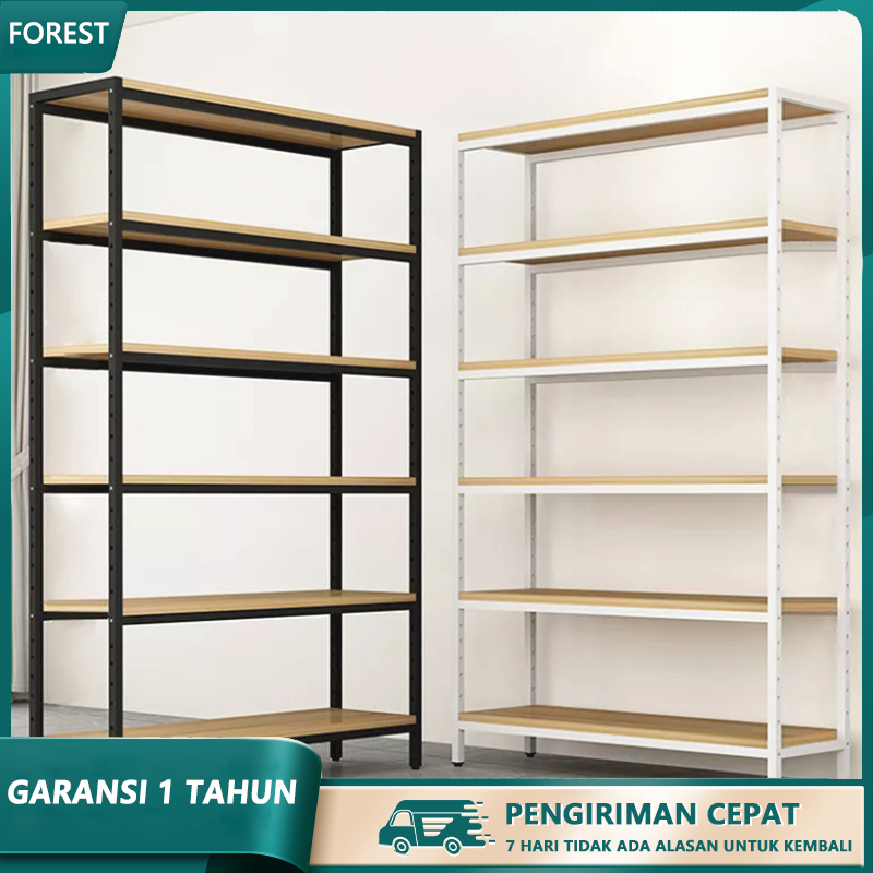 Rak Gudang  Rak besi siku 6 susun Rak Gudang