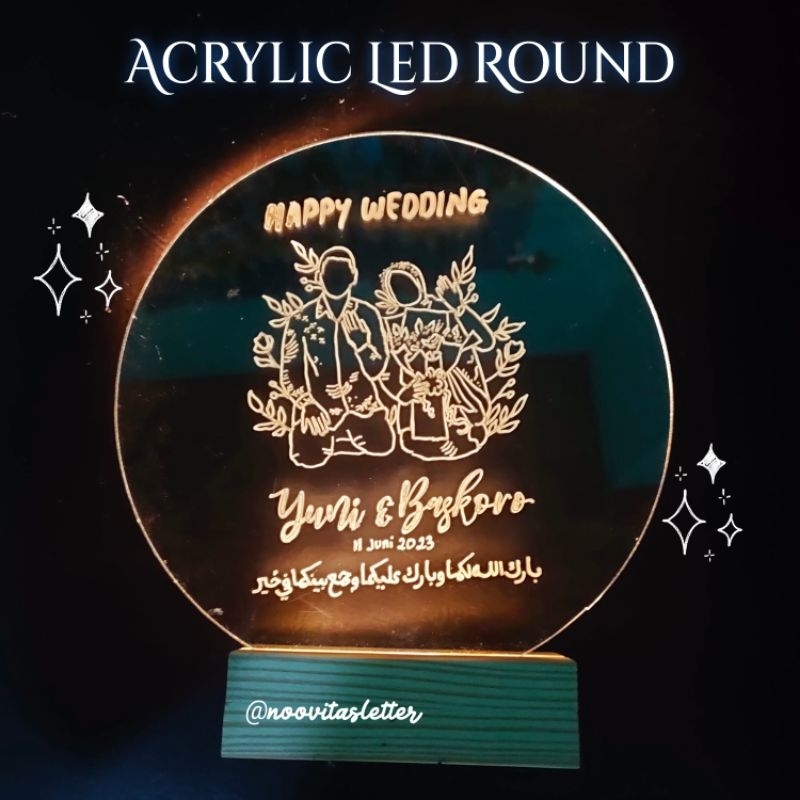 LAMPU LED AKRILIK / ACRYLIC LETTERING DENGAN LAMPU LED ESTHETIC