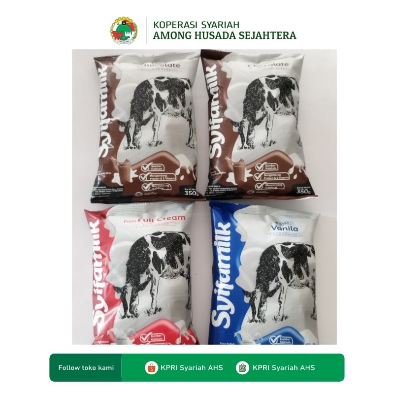 

SUSU SYIFAMILK/MILK POWDER chocolate,Vanila,full cream