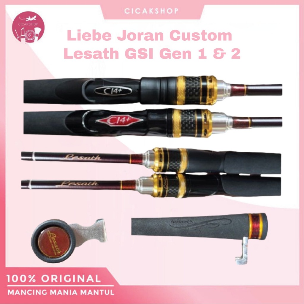 cicakshop88 Liebe joran custom shimano lesath Gsi 2602F 8-16lbs 183cm