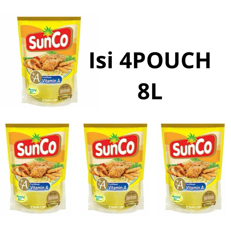 

Minyak Sunco 2L X 4 Pouch