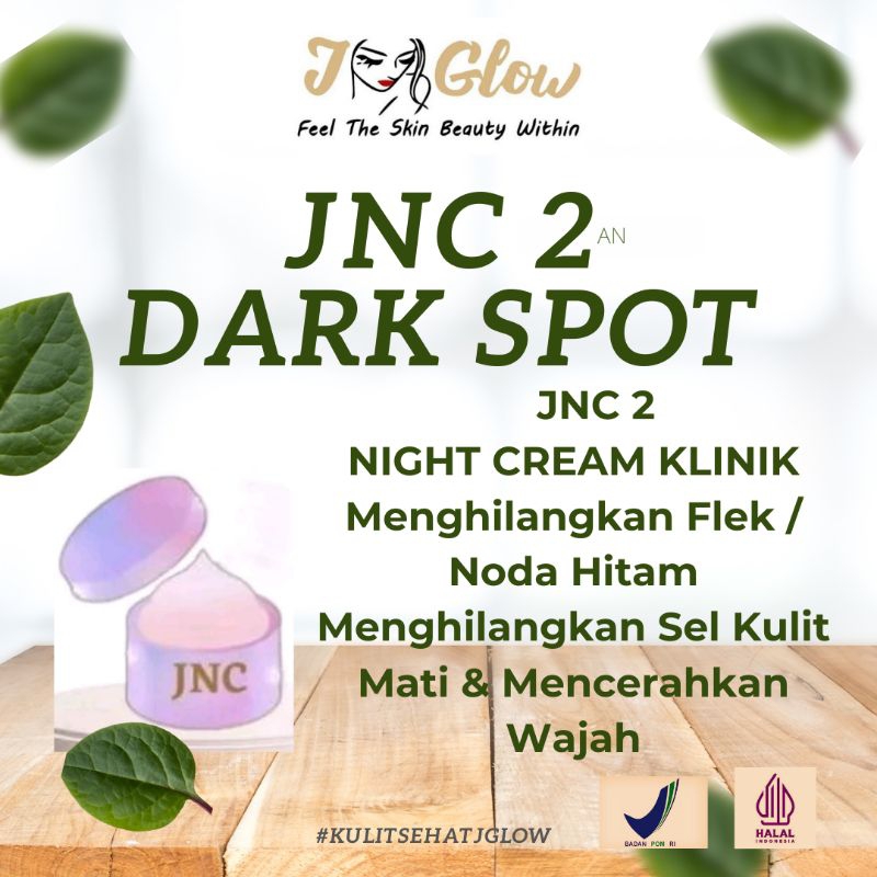 Jglow JNC 2 Krim Malam Jglow JNC 2 Night Cream Jglow Skincare Racikan Dokter Klinik Satuan