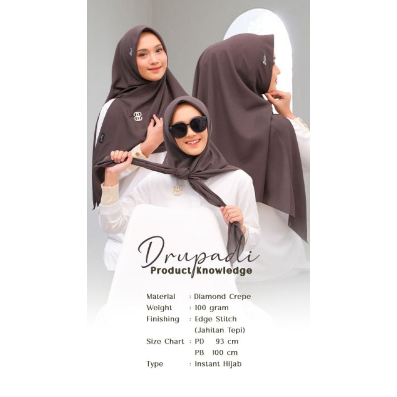 Hijab instan Hijab Drupadi By Puan Indonesia