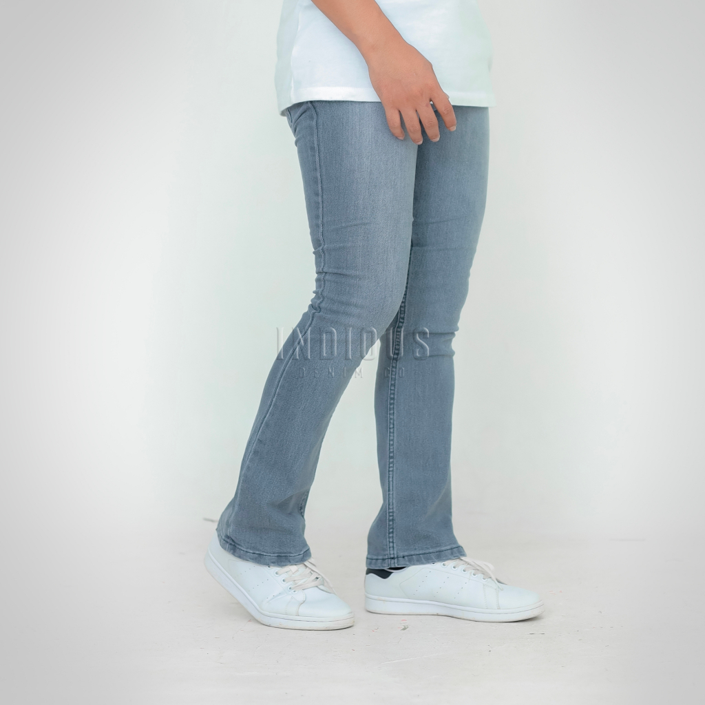 INDIOUS DENIM TERLARIS / INDIOUS DENIM celana jeans NEW panjang cutbray cowok / Jeans cutbray abu-ab