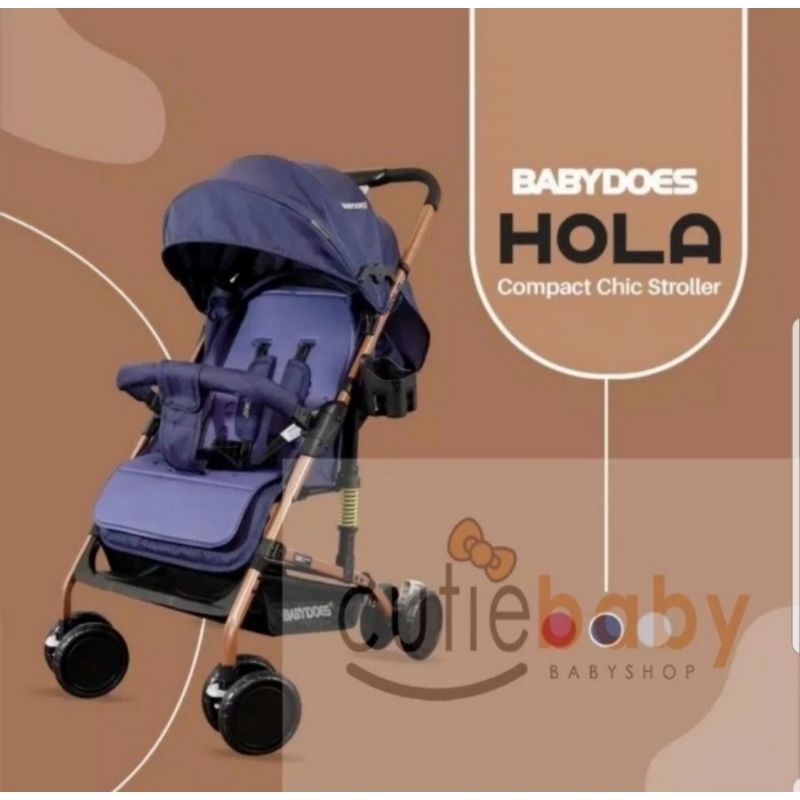 BABYDOES STROLLER HOLLA-OLLA / KERETA DORONG BAYI - OLLA+ GREY