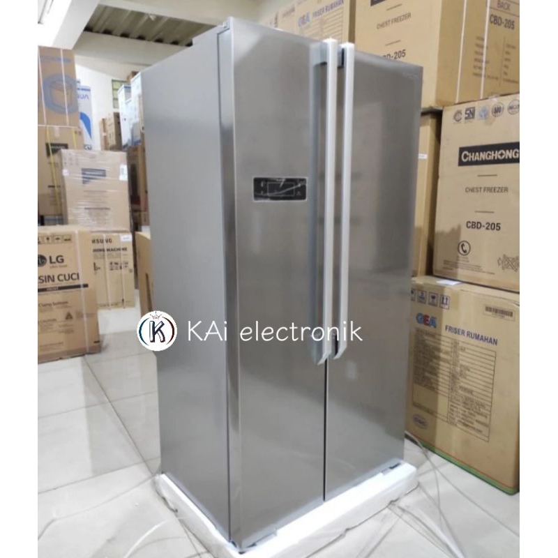 kulkas side by side sharp SJ-IS60M SL inverter