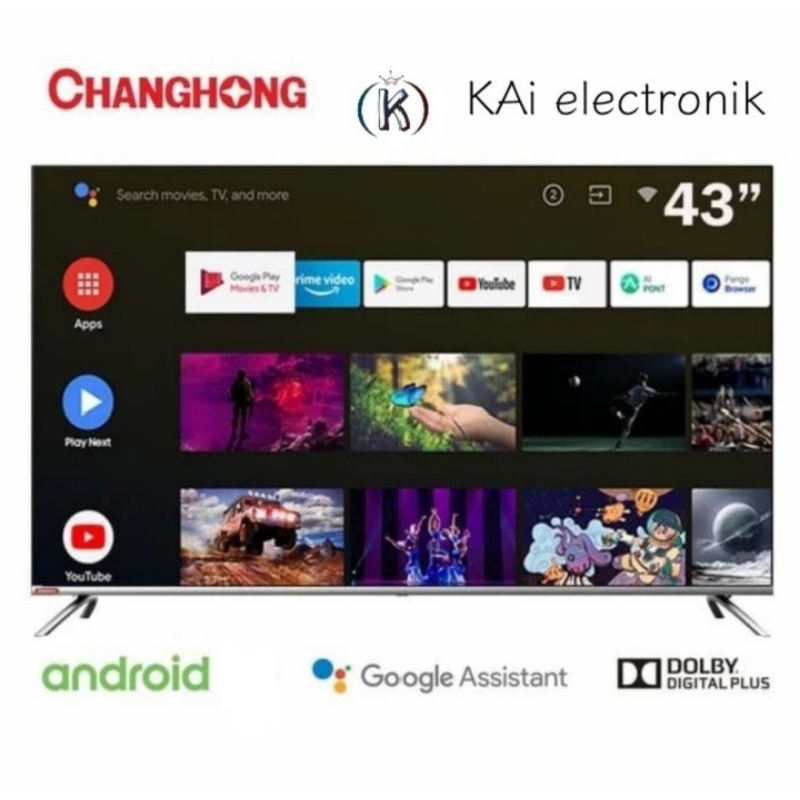 android tv changhong 43H7 FHD