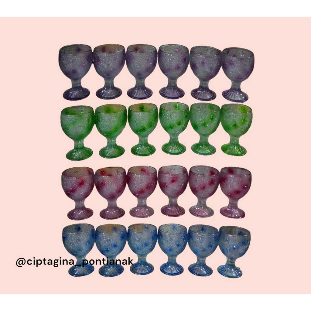 GELAS SLOKI CALISTA WARNA - MURAH