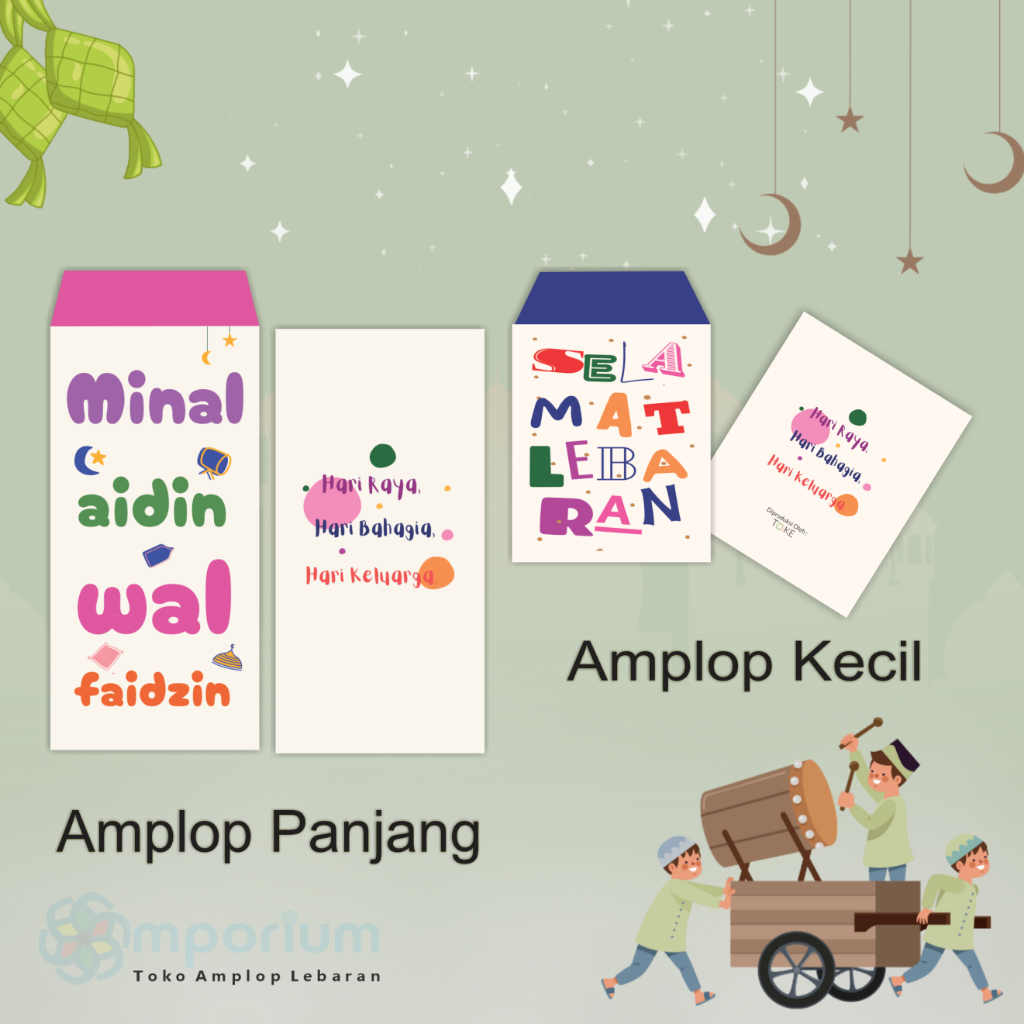 

20 Amplop Lebaran Ucapan Gemoy Hari Raya Idul Fitri