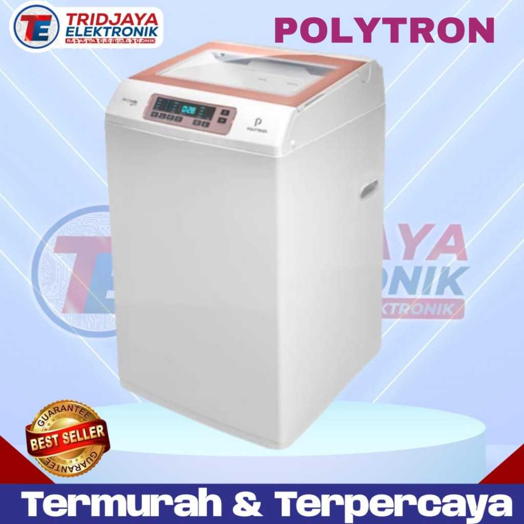 Mesin Cuci polytron 1 Tabung 9 kg Zeromatic Laguna PAW 9028W