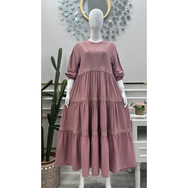 MIDI RENDA CRINGKEL (flamboyan) BRAND SALVINA YS