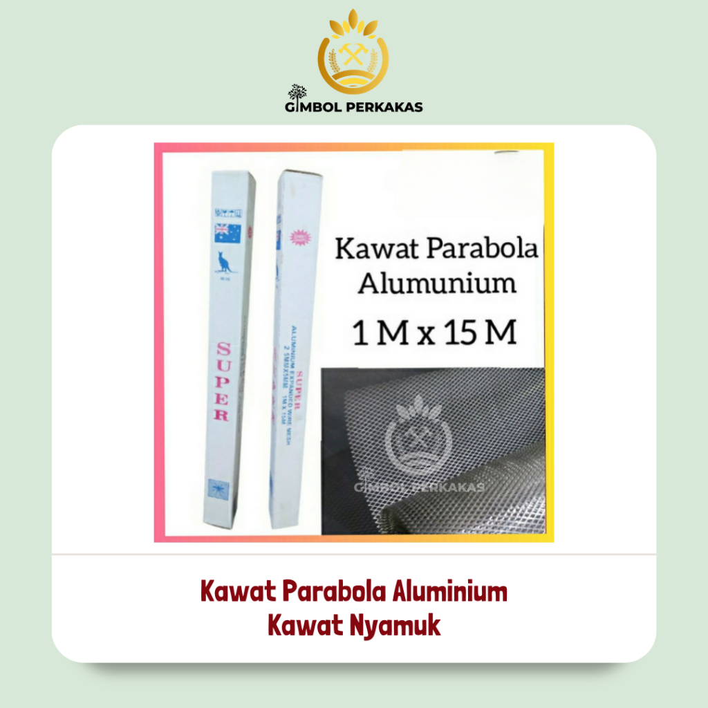 Kawat Parabola Kawat Nyamuk Aluminium