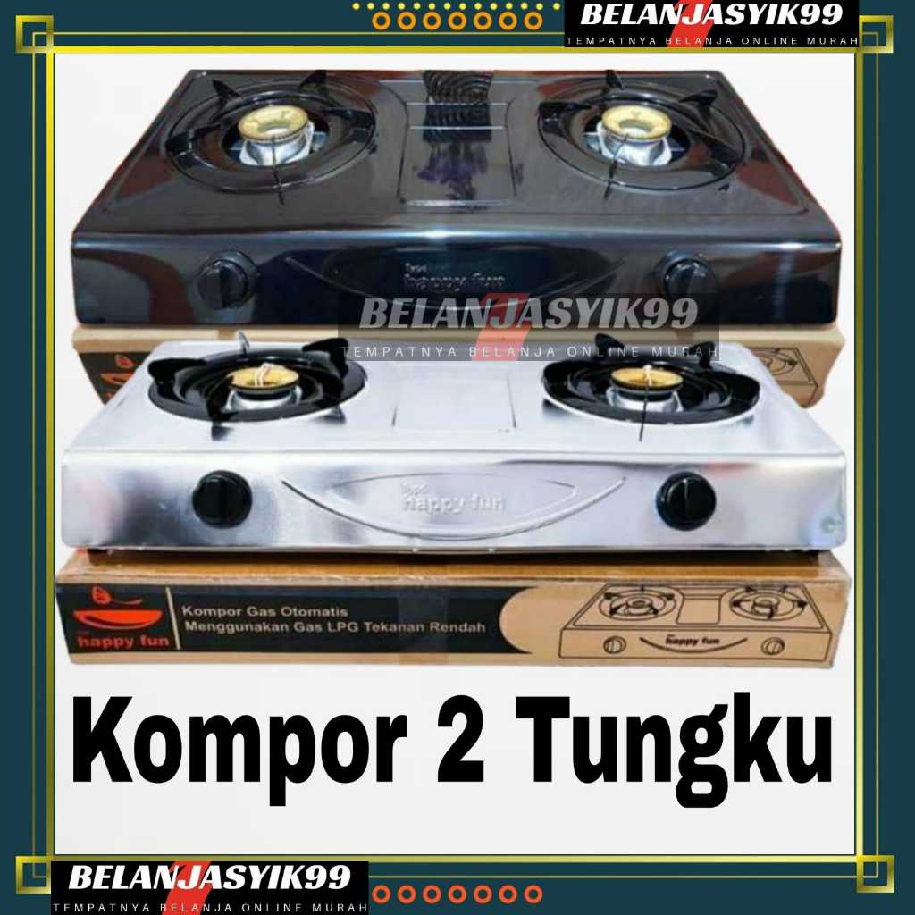 KOMPOR 2 TUNGKU STAINLESS STEEL NIKO / KOMPOR GAS NIKO 2 TUNGKU STAINLESS STEEL / KOMPOR NIKO NK777/