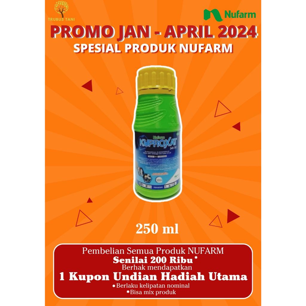 FUNGISIDA KUPROXAT 345 SC 200ML - PENGENDALI BUSUK BUAH-nufarm