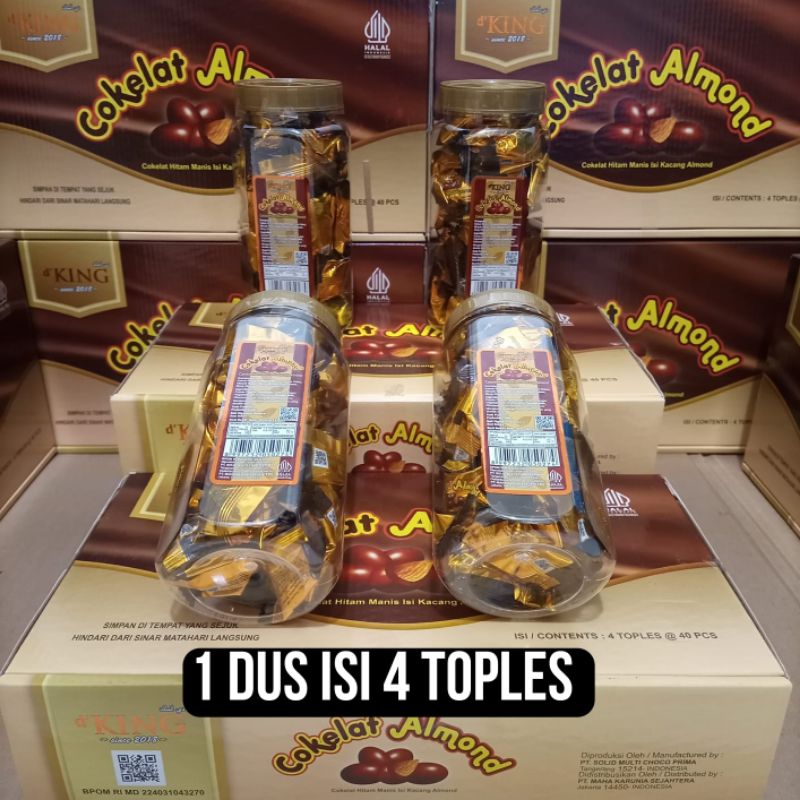 

4 Toples Coklat Almond cokelat almond d'KING