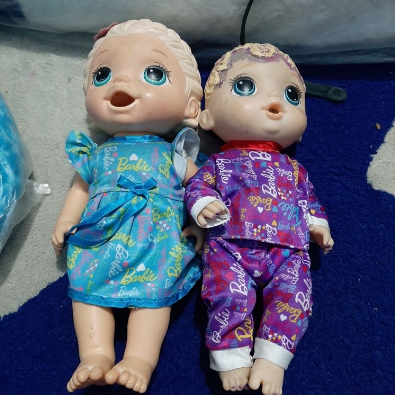mainan / boneka dikoleksi hasbro baby alive lily dan baby alive boy