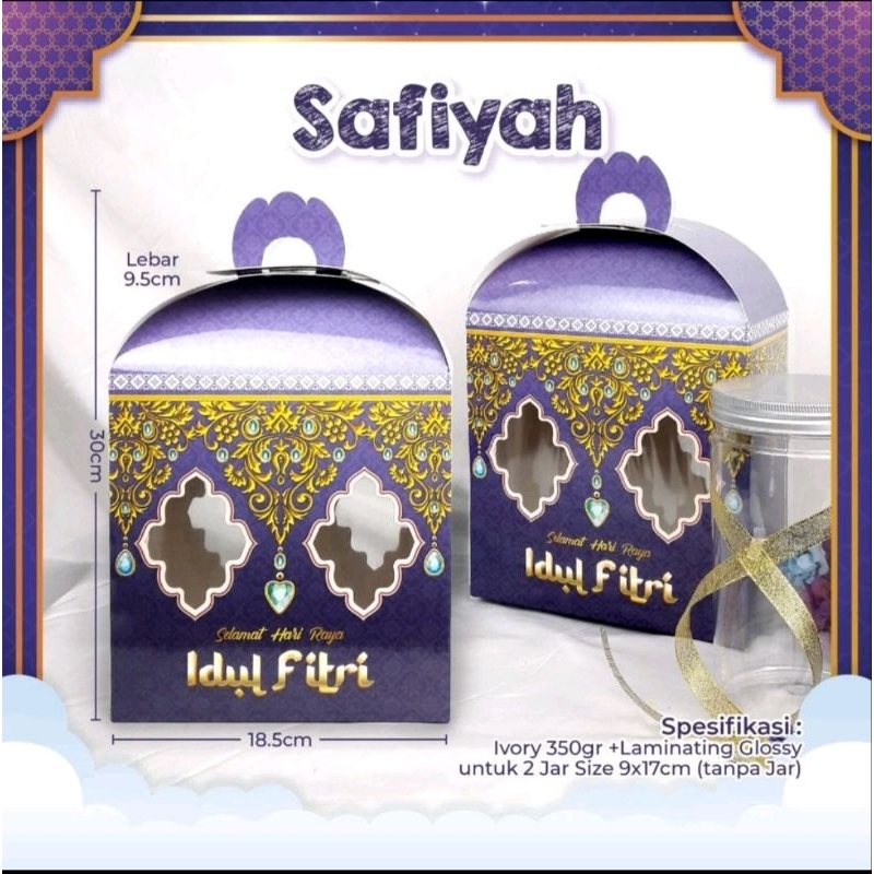 

Lebaran Idul Fitri Box Kue isi 2pcs untuk toples 1000 ml 2pcs