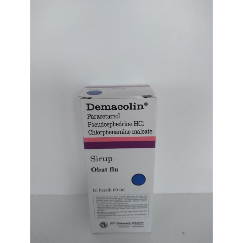 DEMACOLIN SYRUP 60ml - Obat Flu & Menurunkan Demam Anak