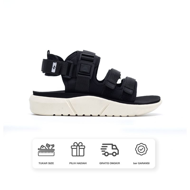Higend - Crave Supra Black - Sandal Traveling Pria & Wanita