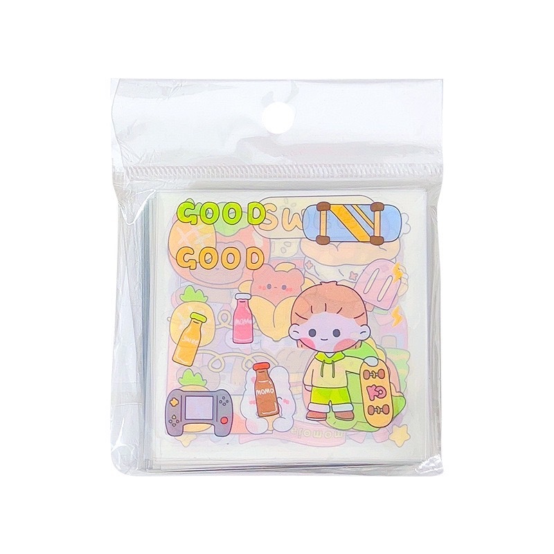 

LKM471 100 Lembar Stiker Motif Kartun Korea Lucu Anti Air Dekorasi Handbook Scrapbook DIY Waterproof [1KG 18PC] LITTLE KUMA