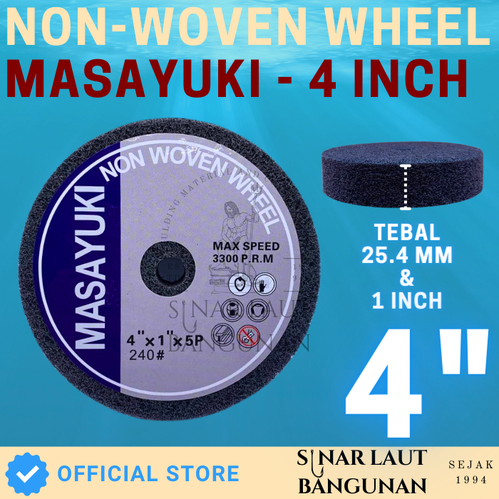Non Woven Wheel/ Spon Dove Poles 4" × 1" MASAYUKI