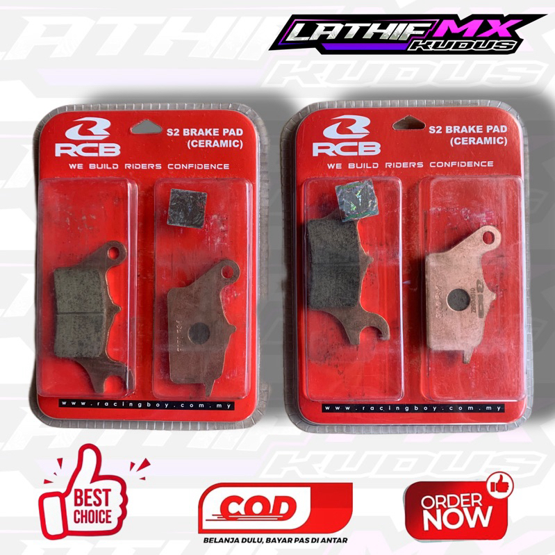 Kampas rem depan RCB S2 Ceramic Revo Absolute Blade Supra X 125 GTR Sonic 150R Titan Axelo Shooter