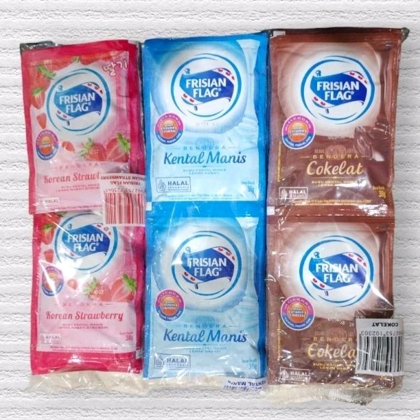 

susu Frisian Flag kental manis isi 6sachet