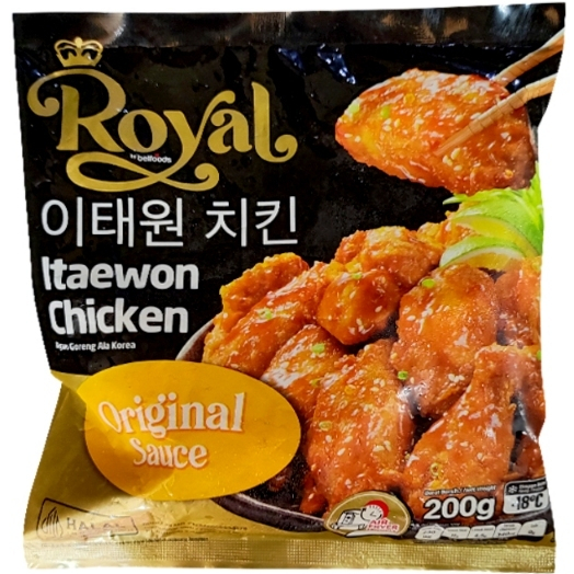 

Belfoods Royal Itaewon Chicken 200gr, Ayam Olahan Ala Korea Halal