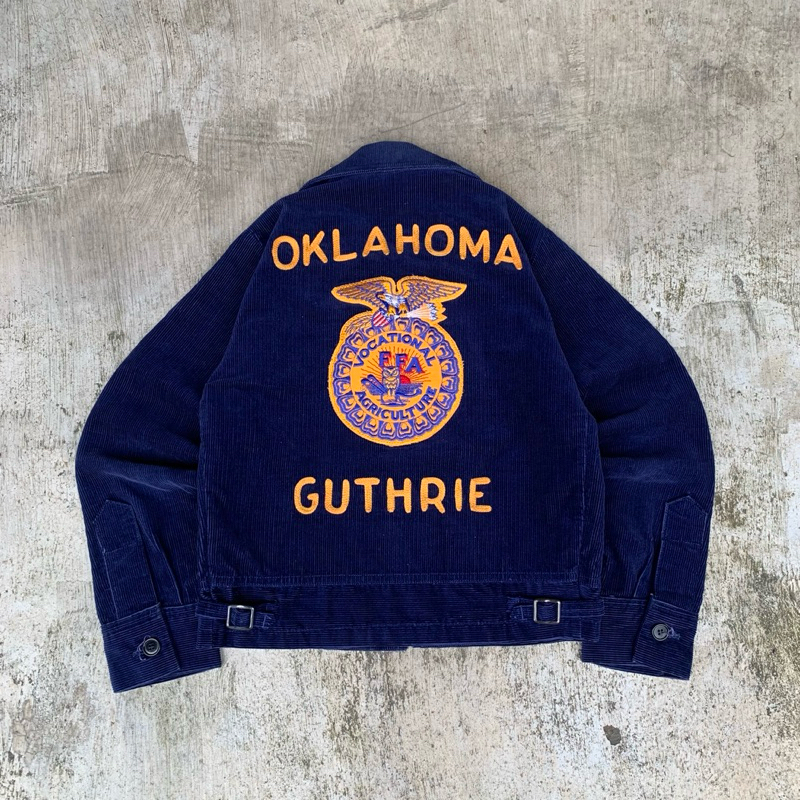 80/90s vintage FFA Future Farmer of America jacket oklahoma - guthrie