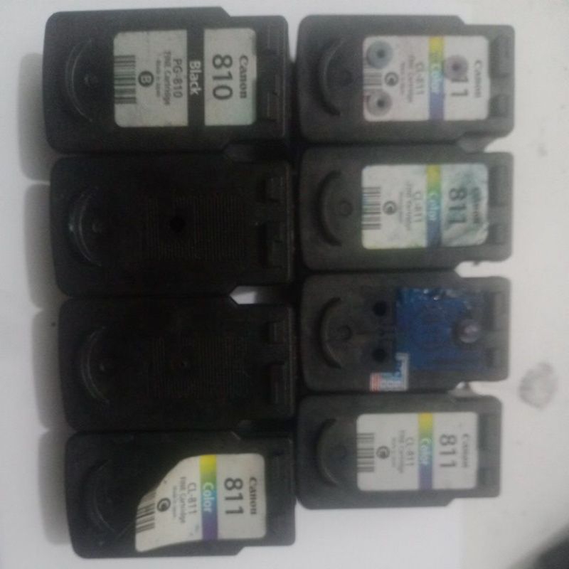 cartridge Canon 810 811 bekas refilan kosongan