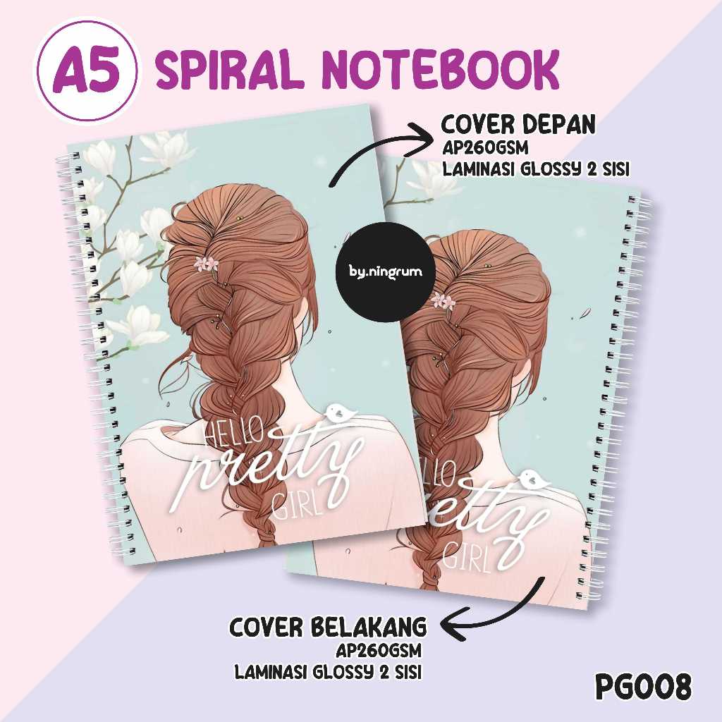 

Buku Catatan Spiral Notebook A5 [PG008] Jurnal Aesthetic Line Blank Tema Pretty Girl