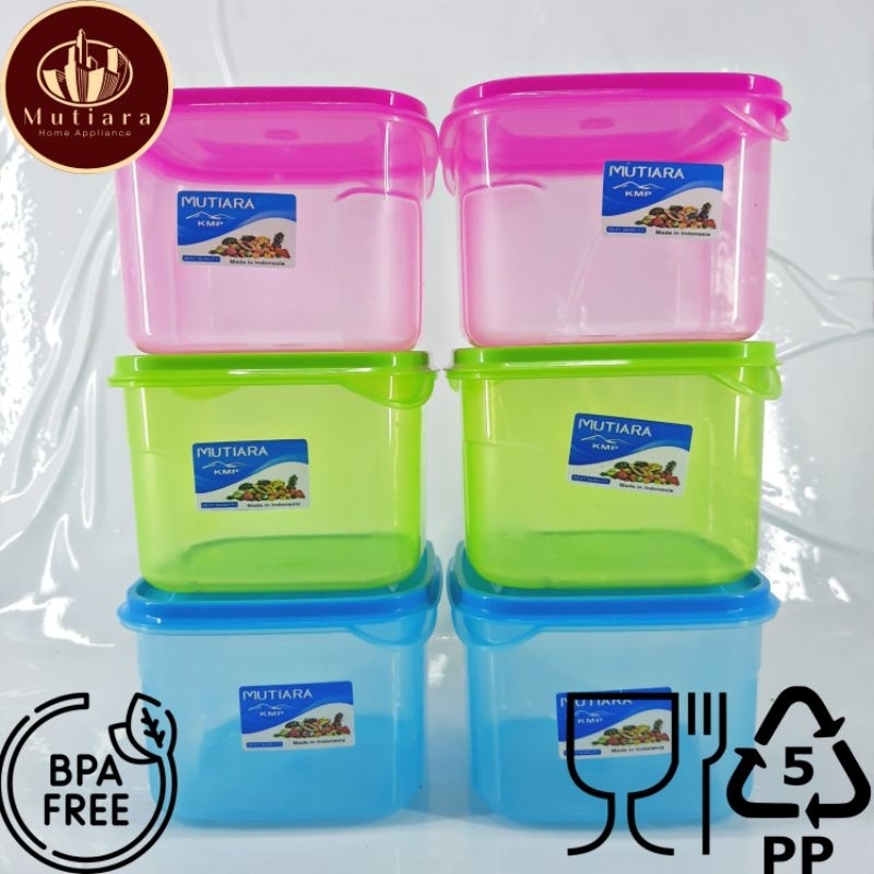Toples Plastik 500ml Kmp Zayn | Toples Kotak Wadah Bumbu Dapur | Wadah Cantik | Toples Cantik | Topl