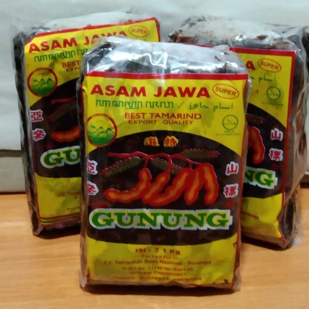 

asam jawa daging 1 kg cap gunung 1 dus