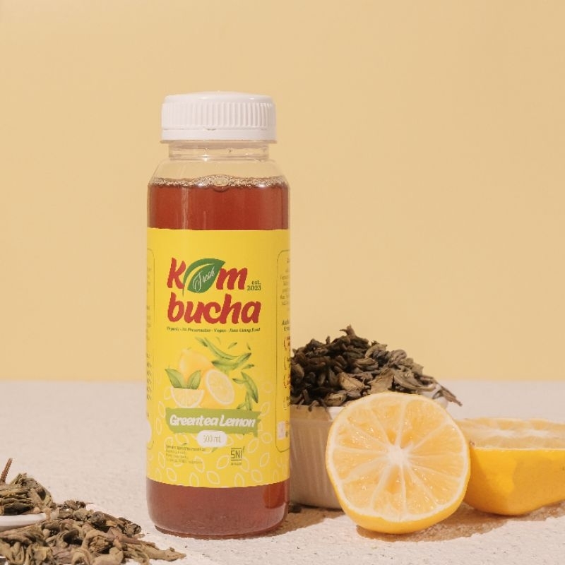 

Fresh Kombucha Green Tea Lemon 500ml (Teh Hijau)