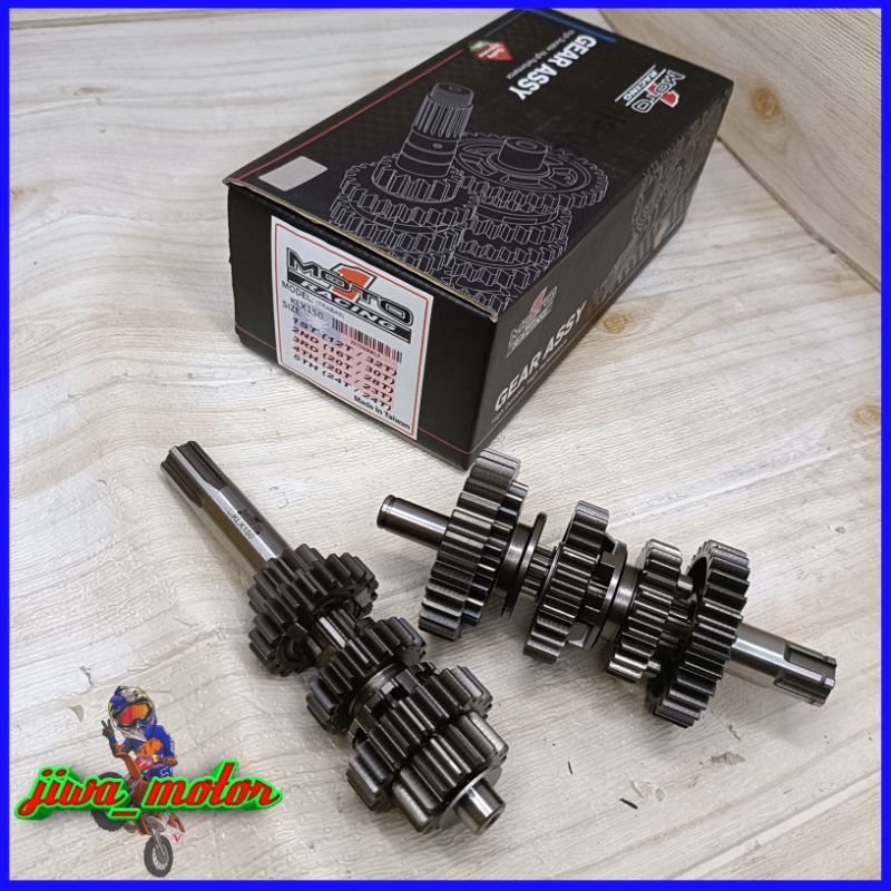 gear rasio ratio moto 1 racing KLX DTRACKER 150 trabas