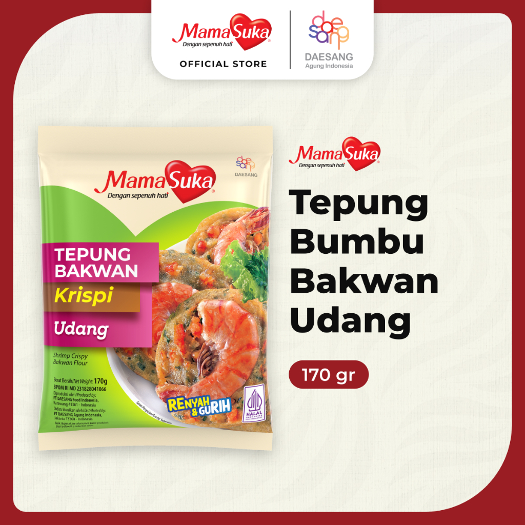 

MamaSuka - Tepung Bumbu Bakwan Udang 170 gr