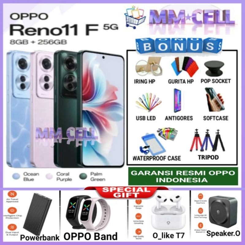 OPPO RENO 11F 5G RAM 8/256 | OPPO RENO 11 F 5G 8/256 GARANSI RESMI OPPO INDONESIA