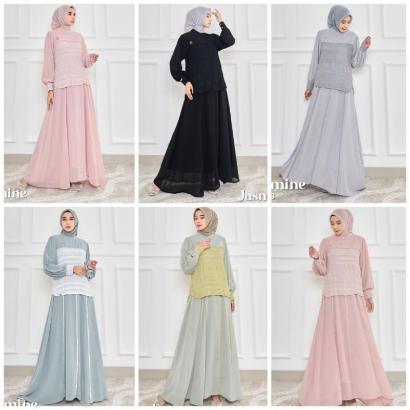 JASMINE DRESS BY MAREVI GAMIS TERBARU ABAYA