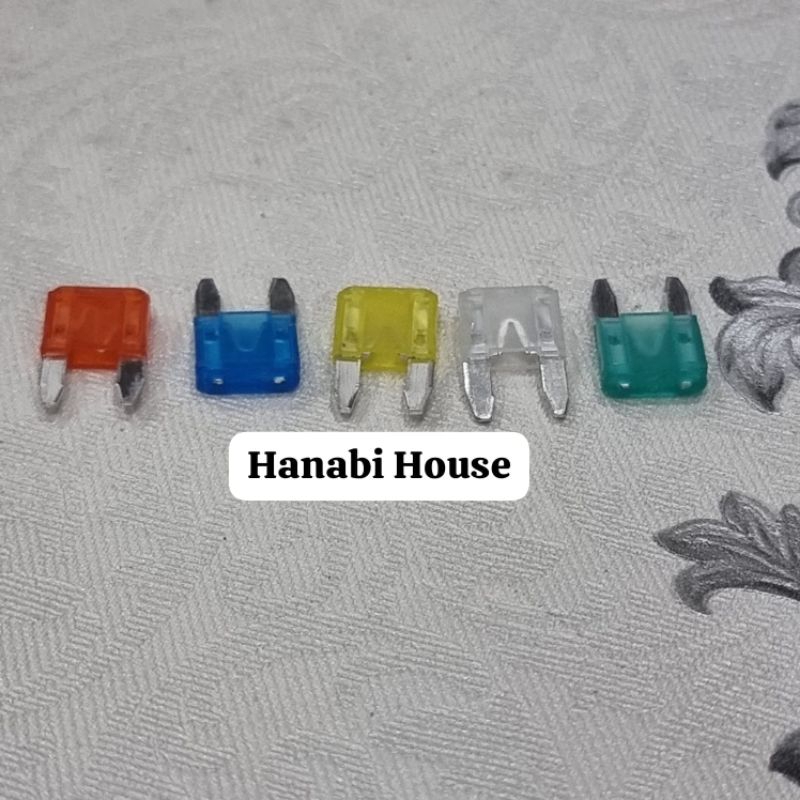 Fuse Tancap Mini Sekring Kecil Motor Mobil 5a 10a 15a 20a 25a 30a