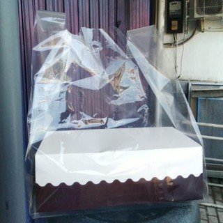1 Lusin Kresek Bening Polos Uk. 25x12 (Dus Spikoe / Tray Long Potato) Gift Bag / Tas Ulang Tahun / T