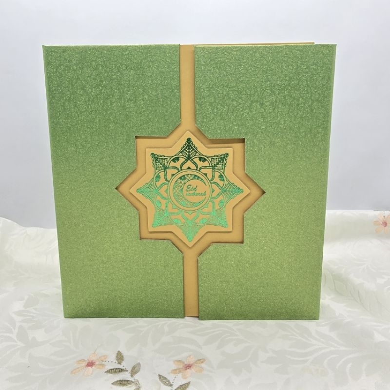 

Box kue MT 22x22x8 cm magnet tengah idul fitri / Hamper lebaran / kotak kue lapis legit hard box