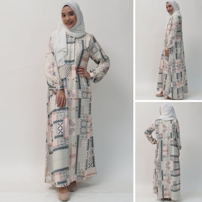 Baju Lebaran Elzatta Gamis Motif Gamis Lebaran - Sarimbit Granada