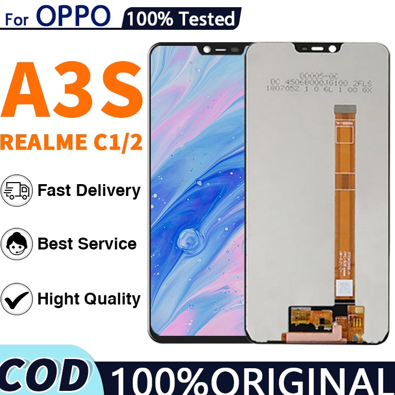 ORIGINALLCD OPPO A3S A5  REALME 2  REALME C1 FULLSET TOUCHSCREEN  ORIGINAL1 LCD  copotan  original fullsetlcd a3s ori ART N8K8