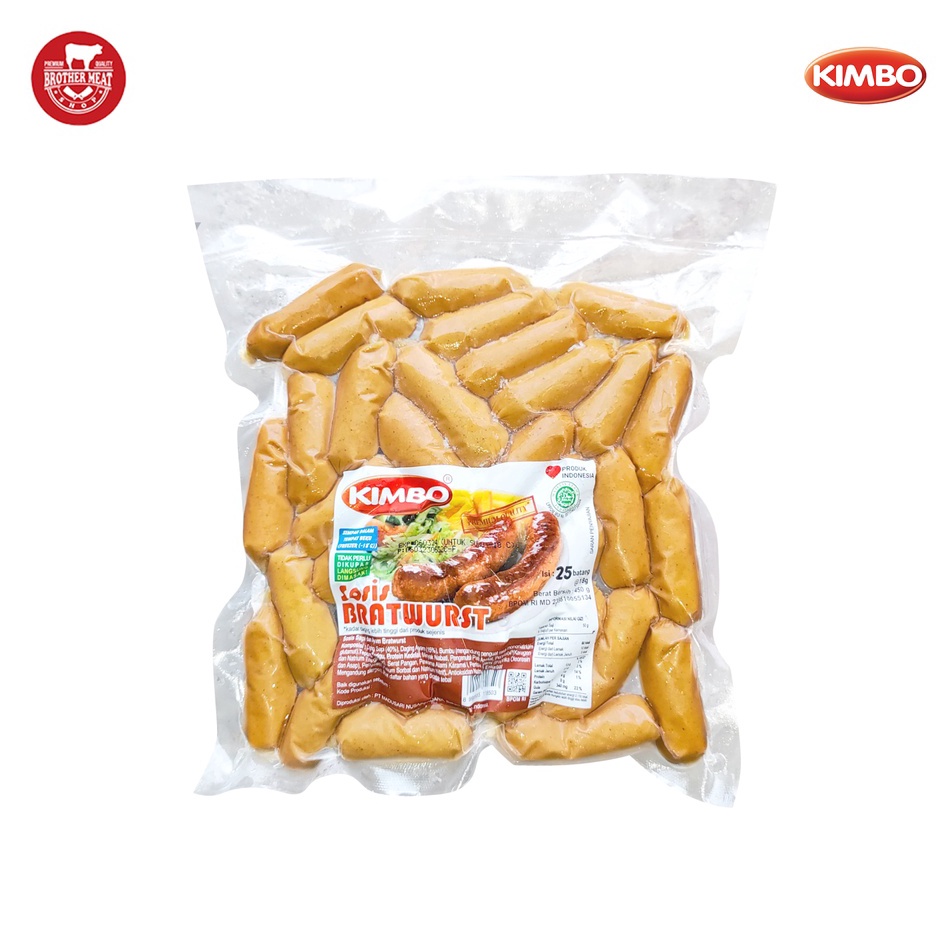 

TERMURAH Sosis Kimbo Bratwurst Mini Cooktail 45gr Halal