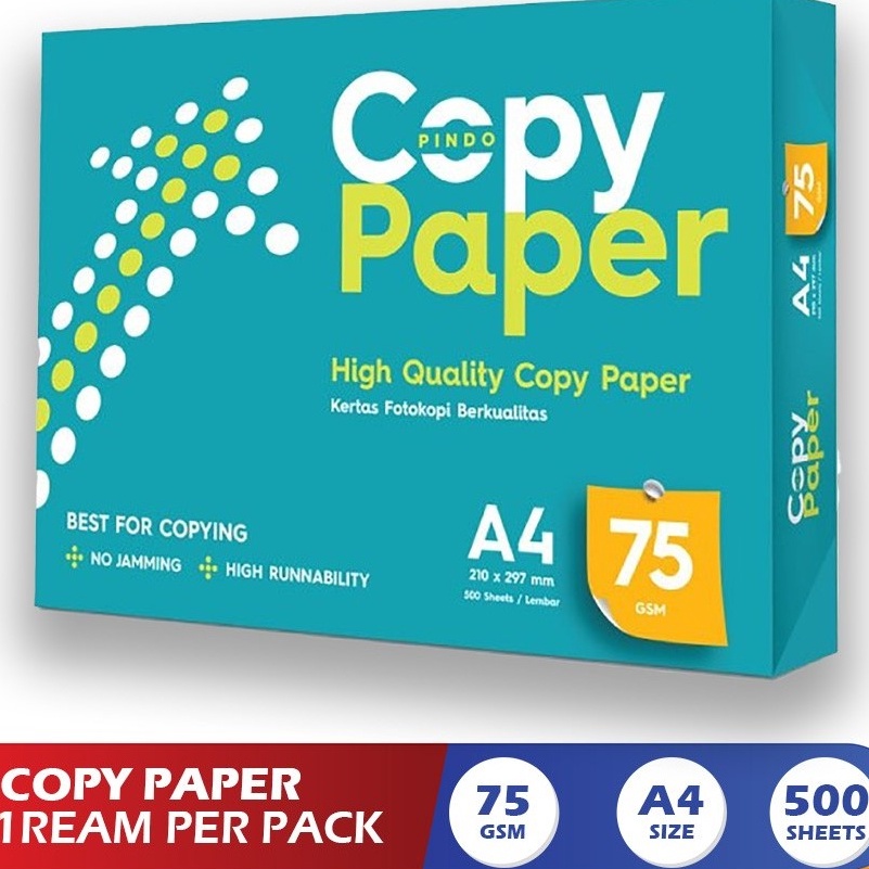 

PROMO SALE KERTAS HVS Fotocopy Print A4 75gsm 5 LEMBAR