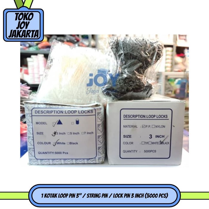 1212 HARGA GROSIR 1 Kotak Loop Pin 3  String Pin  Lock Pin 3 Inch 5 pcs